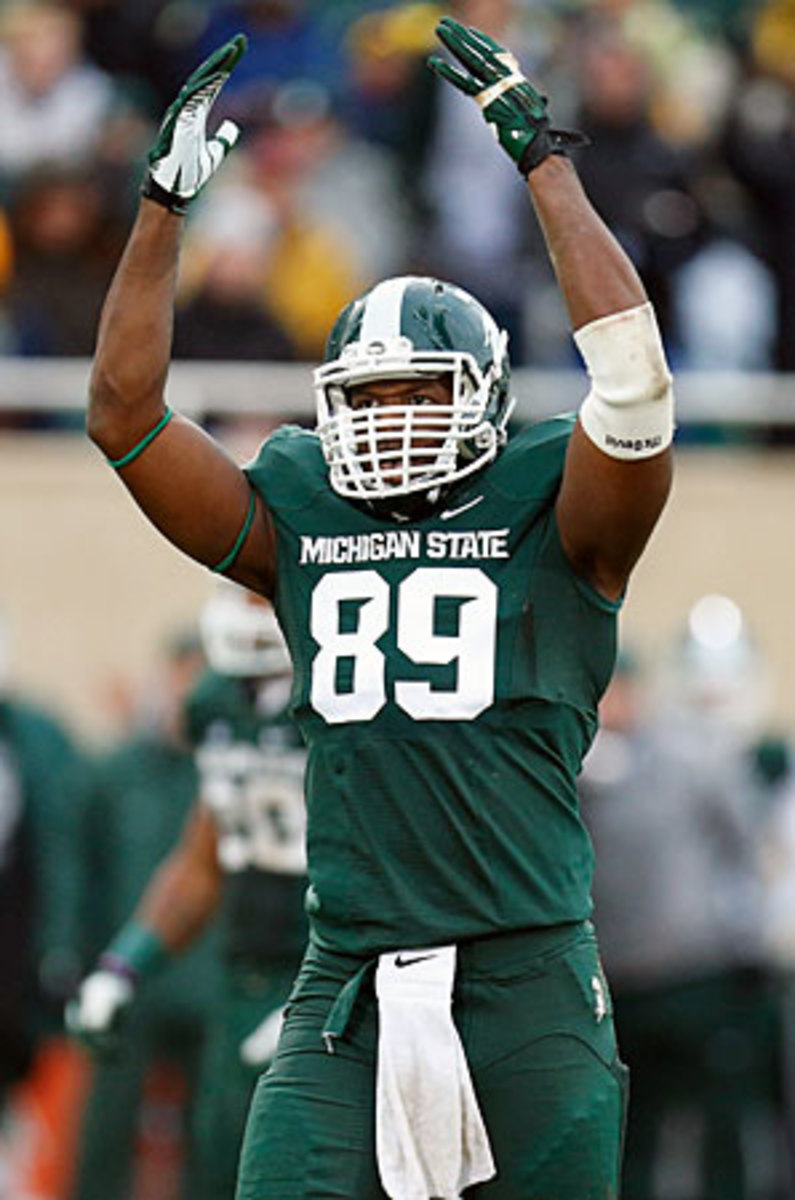 Defensive end Shilique Calhoun is one of the returning standouts from a Michigan State defense that ranked first nationally in 2013.