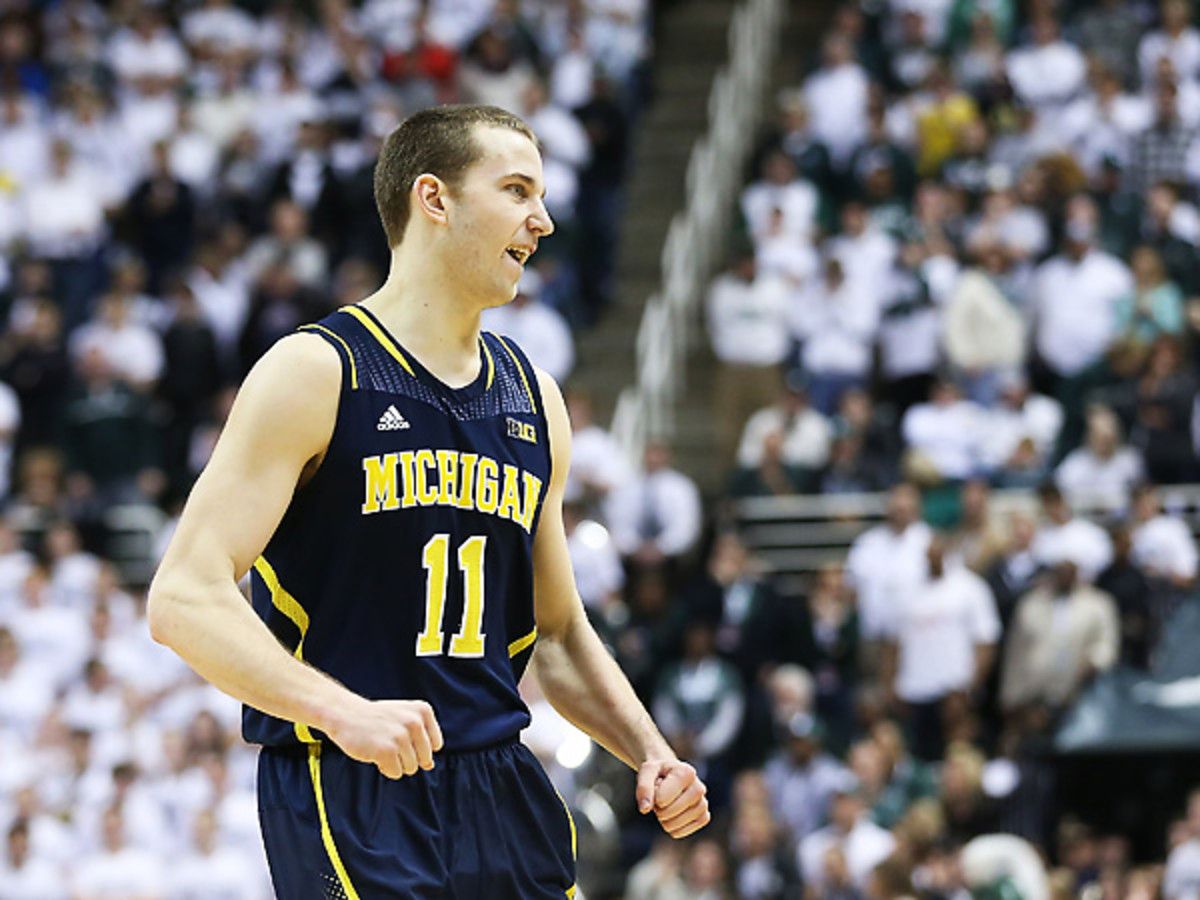 Nik Stauskas continued his stellar play with a strong game against Michigan State. (Leon Halip/Getty Images)