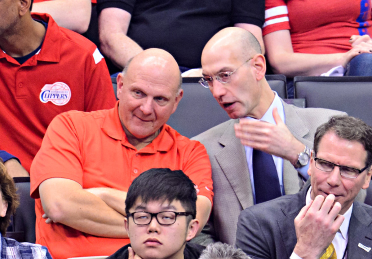 Steve Ballmer has signed a $2billion agreement to buy the CLippers.. (Noel Vasquez/GC Images)