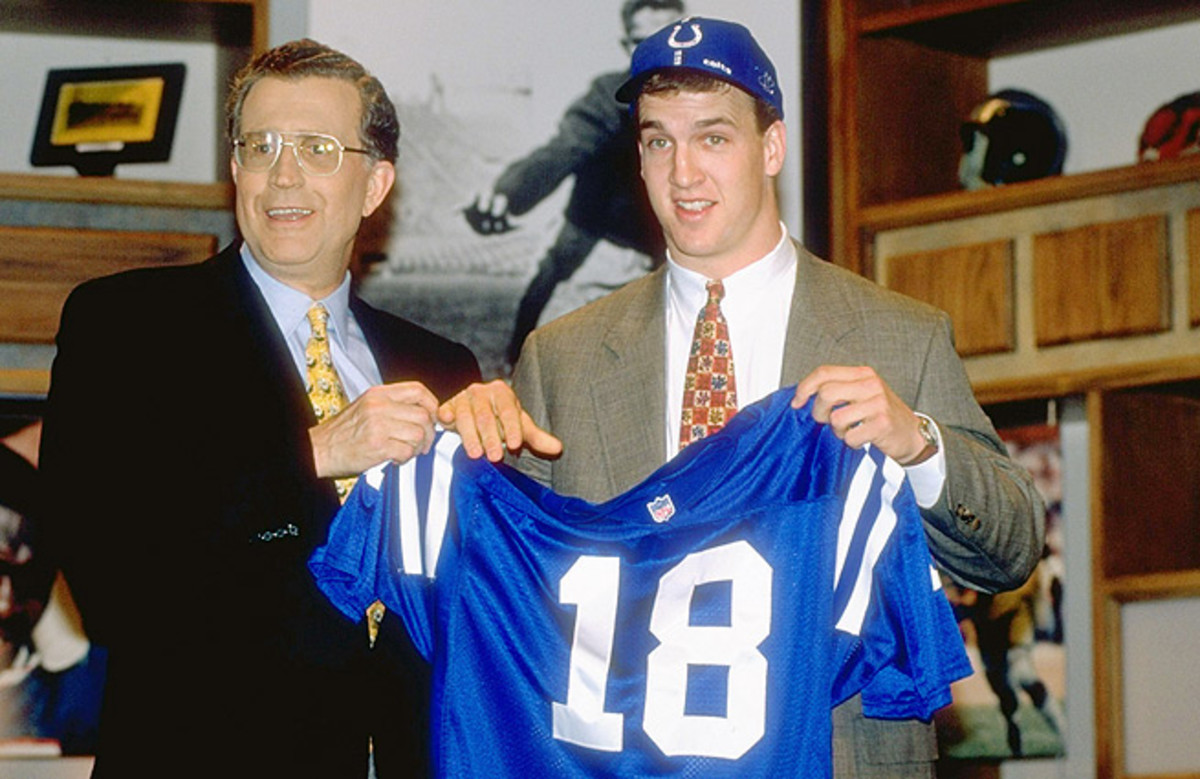 The Colts opted for Peyton Manning (top) over Ryan Leaf in 1998 ... and the rest is history.