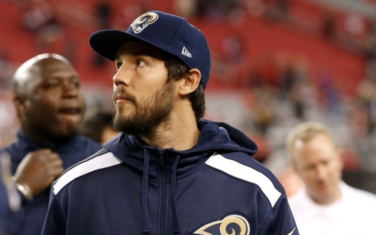 Rams quarterback Sam Bradford threw for 1687 yards with 14 touchdowns in 2013.  (AP Photo/Ross D. Franklin)