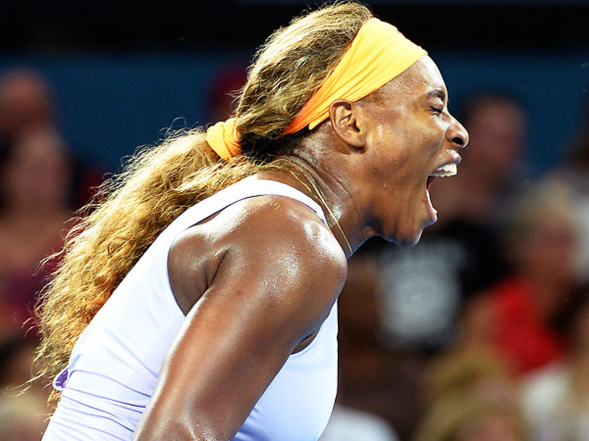 Serena Williams wasn't at her best, but she still beat Victoria Azarenka in straight sets at Brisbane. (William West/ AFP via Getty Images)