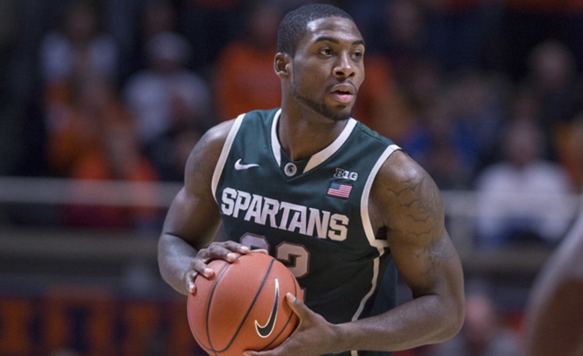 Michigan State will be without forward Branden Dawson, who broke his hand after slamming it on a table during a film session.