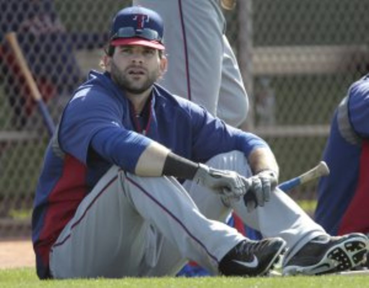 The 28-year-old Mitch Moreland said he wanted to put off the surgery for after the season, but the ankle pain became unbearable. (Fort Worth Star-Telegram/Getty Images)