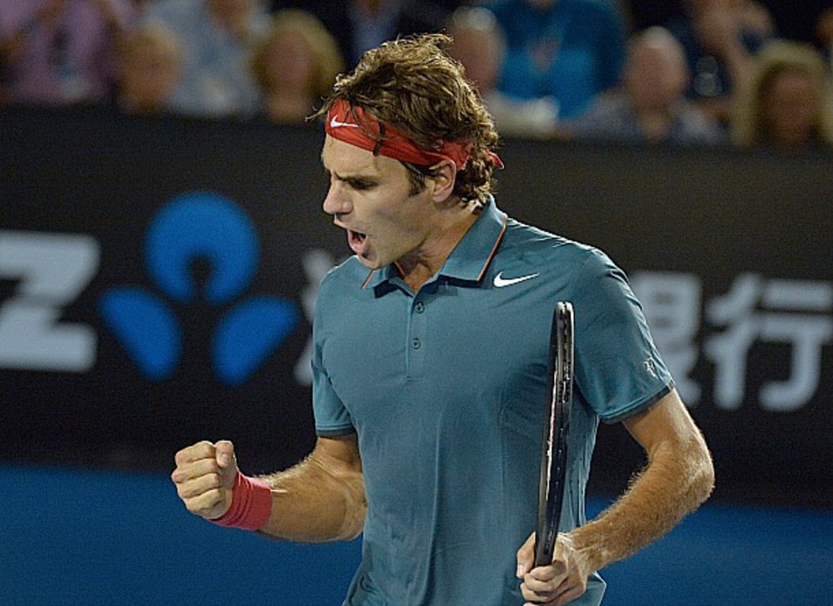 Vintage Federer roars to life. (Paul Crock/AFP/Getty Images)