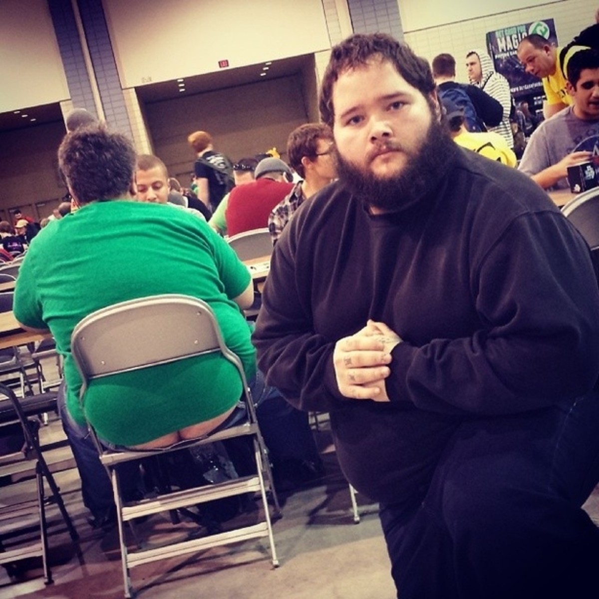 Man Poses For Photos With Buttcracks At Magic The Gathering Tournament Sports Illustrated