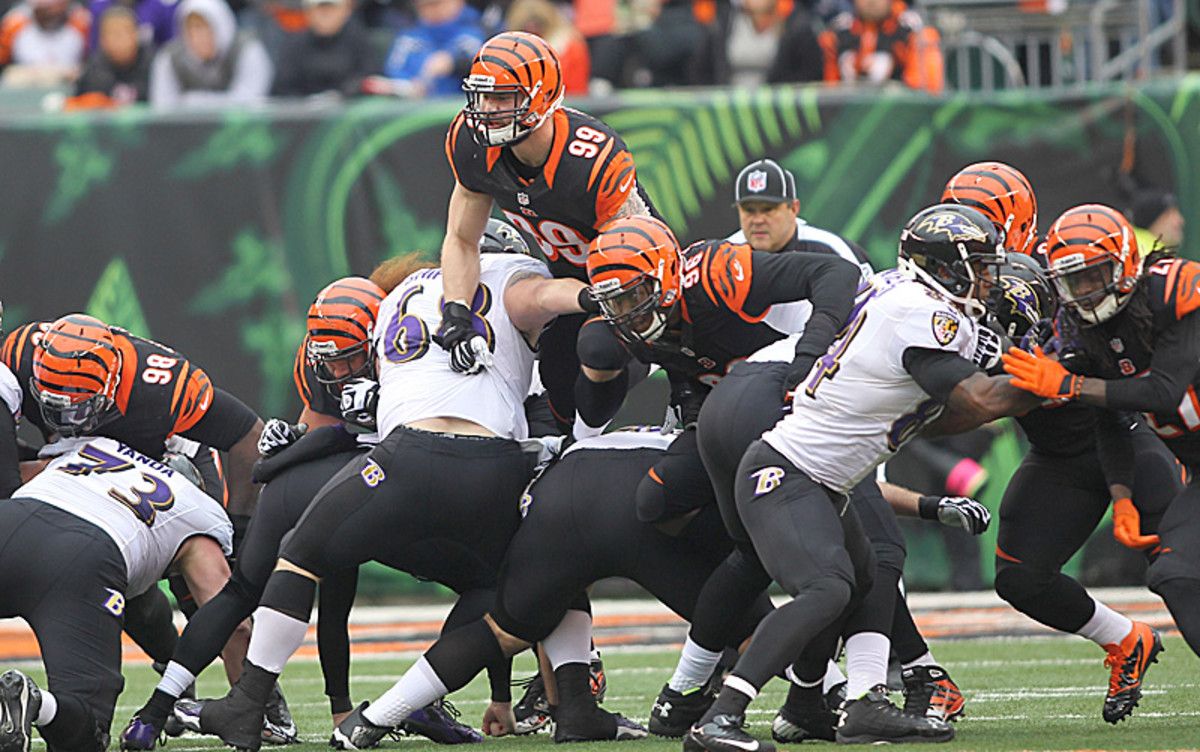 Margus Hunt is a player on the rise. (John Grieshop/Getty Images)