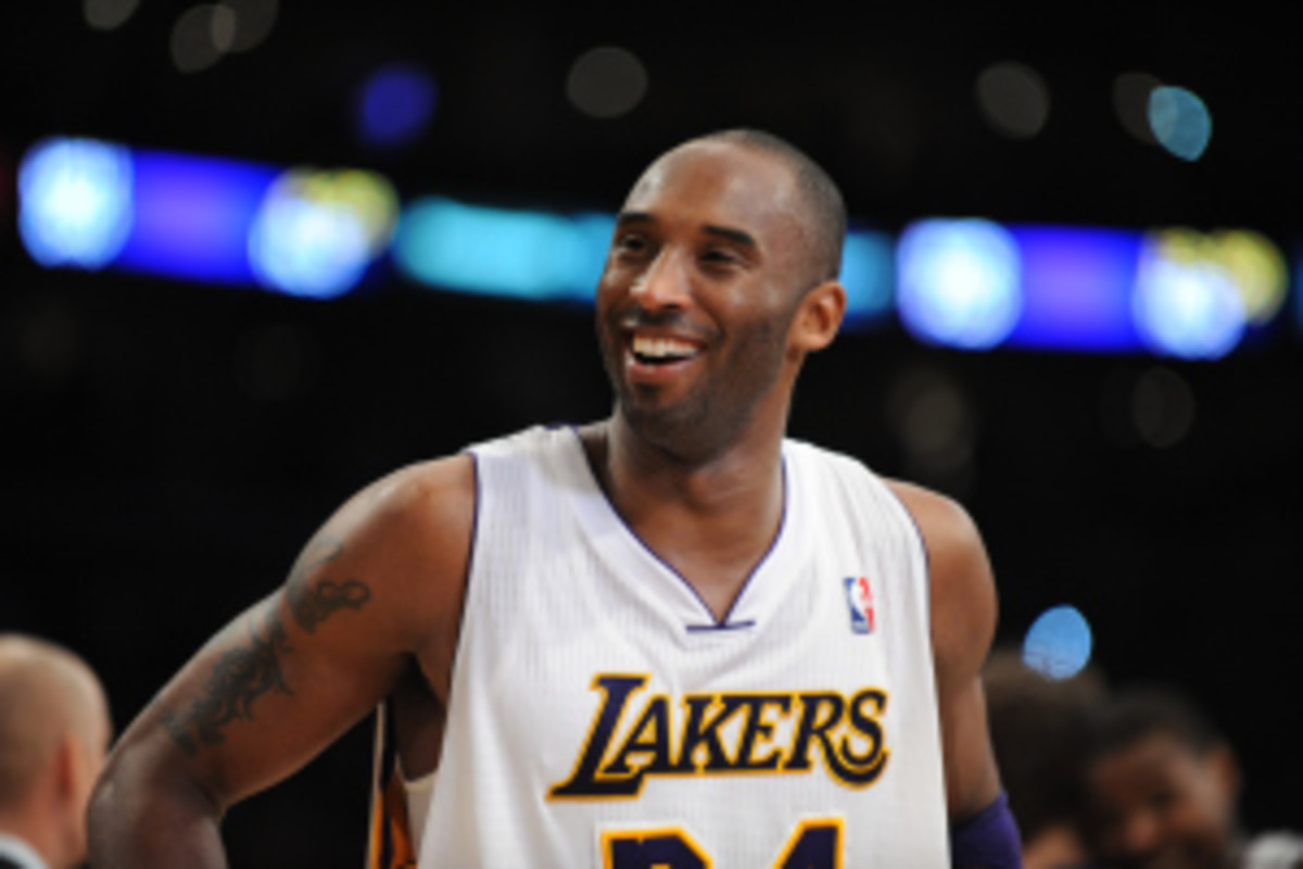 Kobe Bryant, who turns 36 this summer, signed a two-year, $48.5 million extension last November. (Evan Gole/Getty Images)