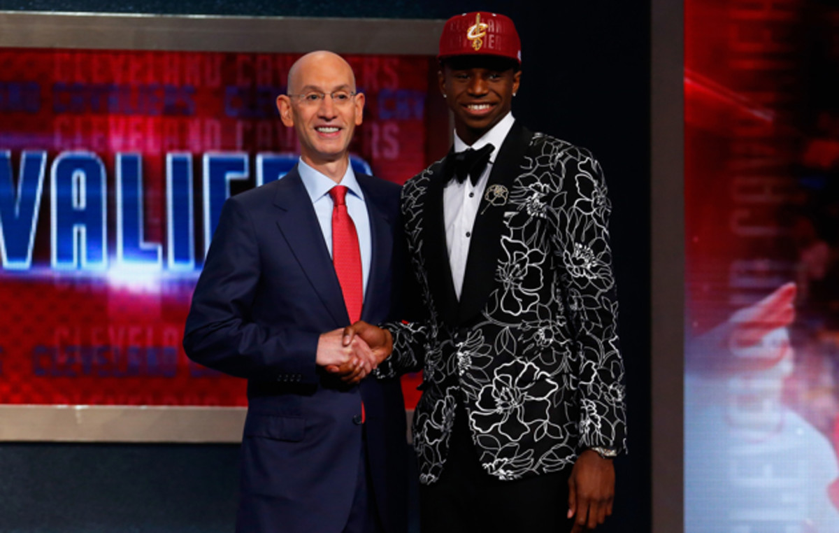 Andrew Wiggins (right) was the No. 1 pick in the 2014 NBA draft.