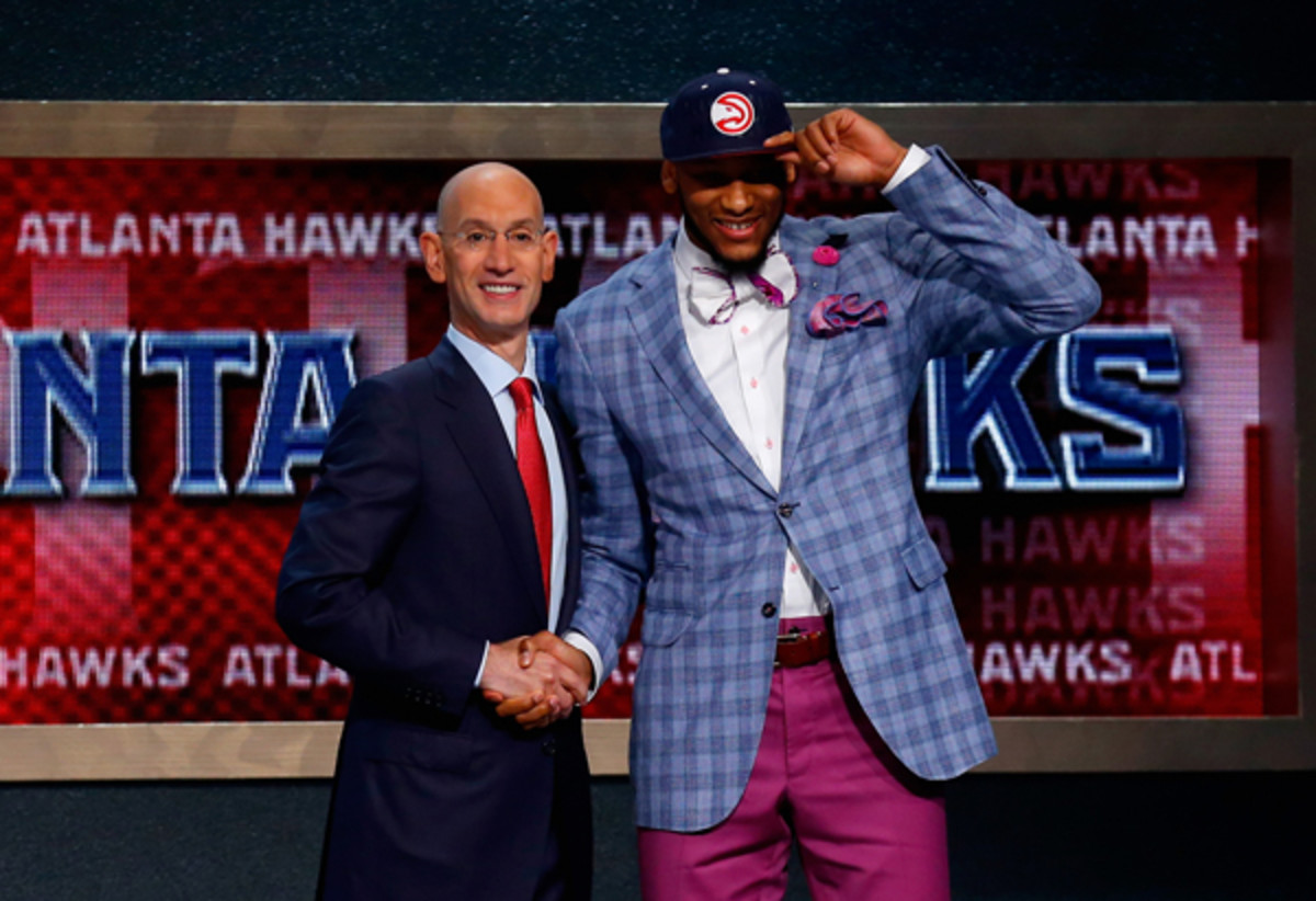 Adreian Payne was selected by the Hawks with the No. 15 pick.