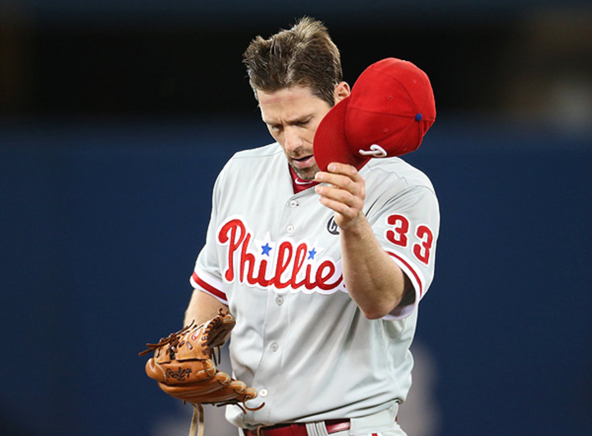 In just one inning, the Blue Jays scored three or four starts-worth of runs for Cliff Lee (Tom Szczerbowski/Getty Images)