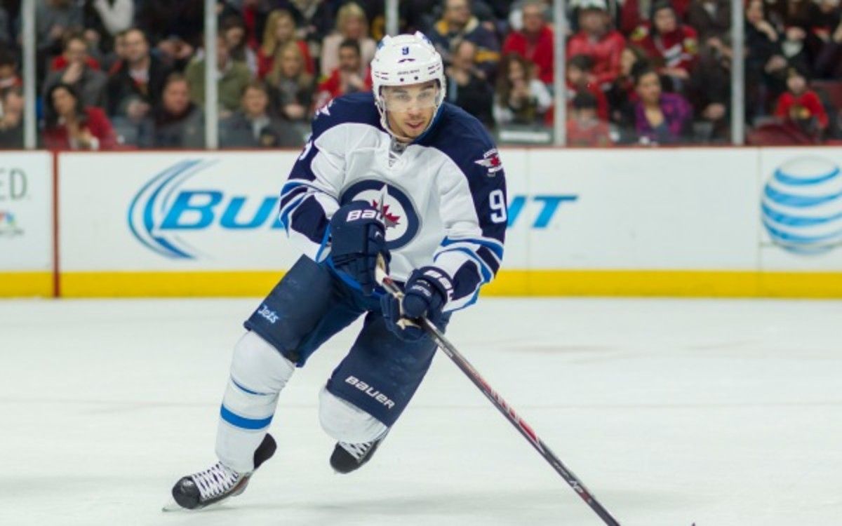 Winnipeg Jets forward Evander Kane has 97 goals and 100 assists in five NHL seasons. (Cal Sport Media via AP Images)