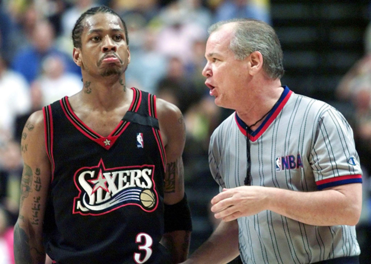 Allen Iverson and Joey Crawford :: Getty Images