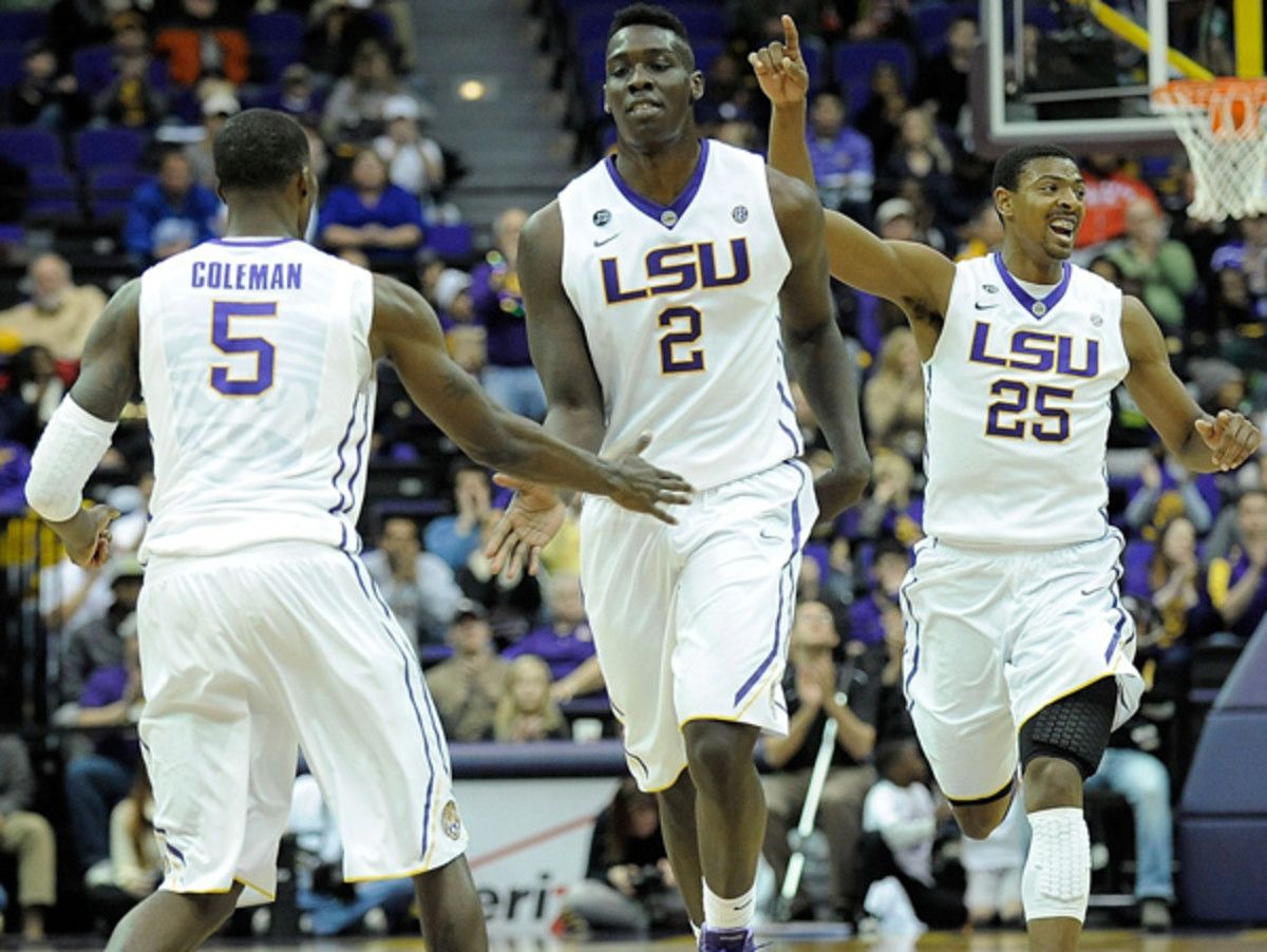 Johnny O'Bryant III (2) and the LSU Tigers are making a strong showing in the SEC. (Stacy Revere/Getty Images)