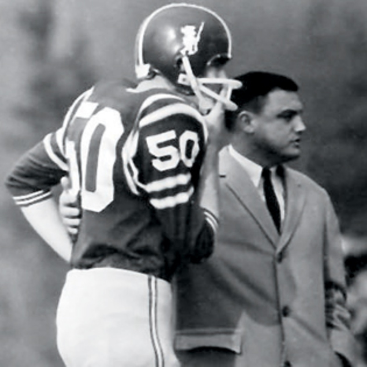 Reily, shown with coach Navarro, inspired his fellow Ephs even after he was no longer strong enough to play.