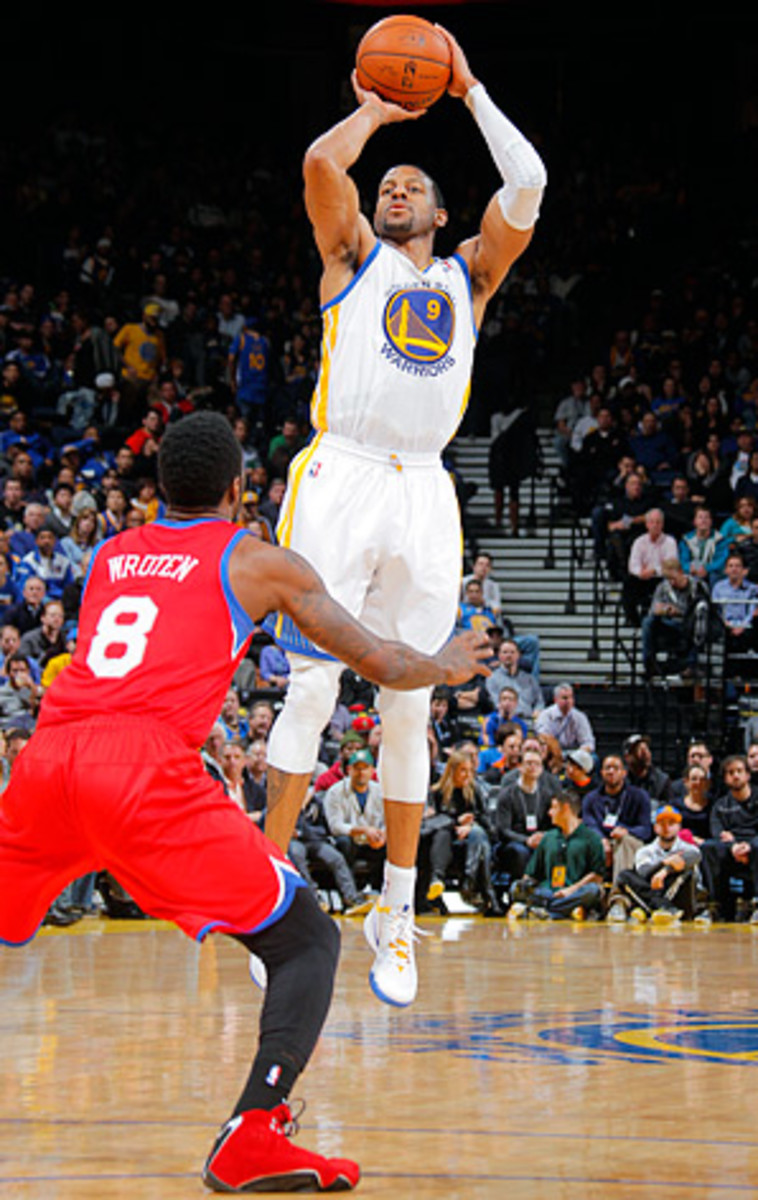 Andre Iguodala is attempting only 7.5 shots per game, his lowest average since his rookie season of 2004-05.