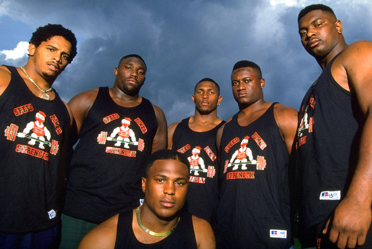 1994-Rohan-Marley-Warren-Sapp-CJ-Richardson-Ray-Lewis-Corwin-Francis,-and-Pat-Riley-05145476.jpg