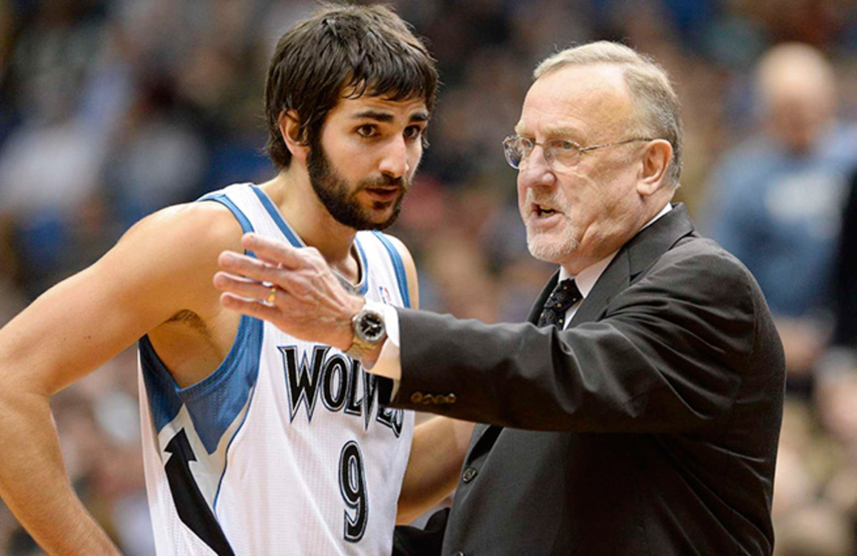Point guard Ricky Rubio has spent three non-playoff seasons with Rick Adelman in Minnesota. 