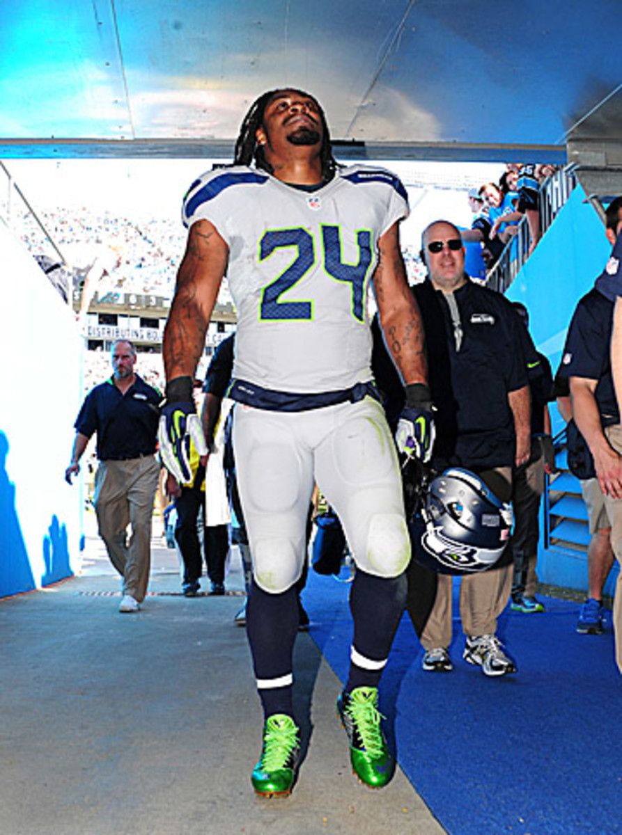 Marshawn Lynch may not be a Seahawk in 2015, but Seattle still needs him this season. (Scott Cunningham/Getty Images)