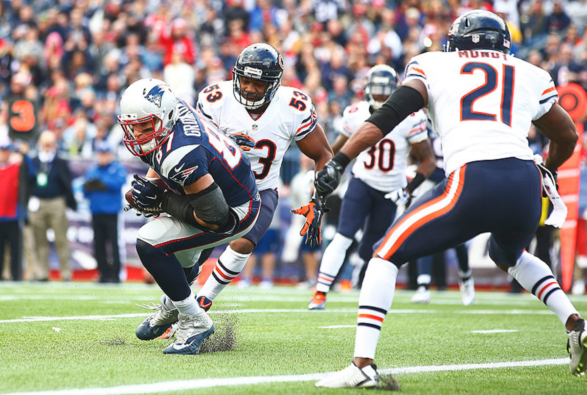 Sunday was the third three-touchdown game of Rob Gronkowski's five-year NFL career. (Jared Wickerham/Sports Illustrated/The MMQB