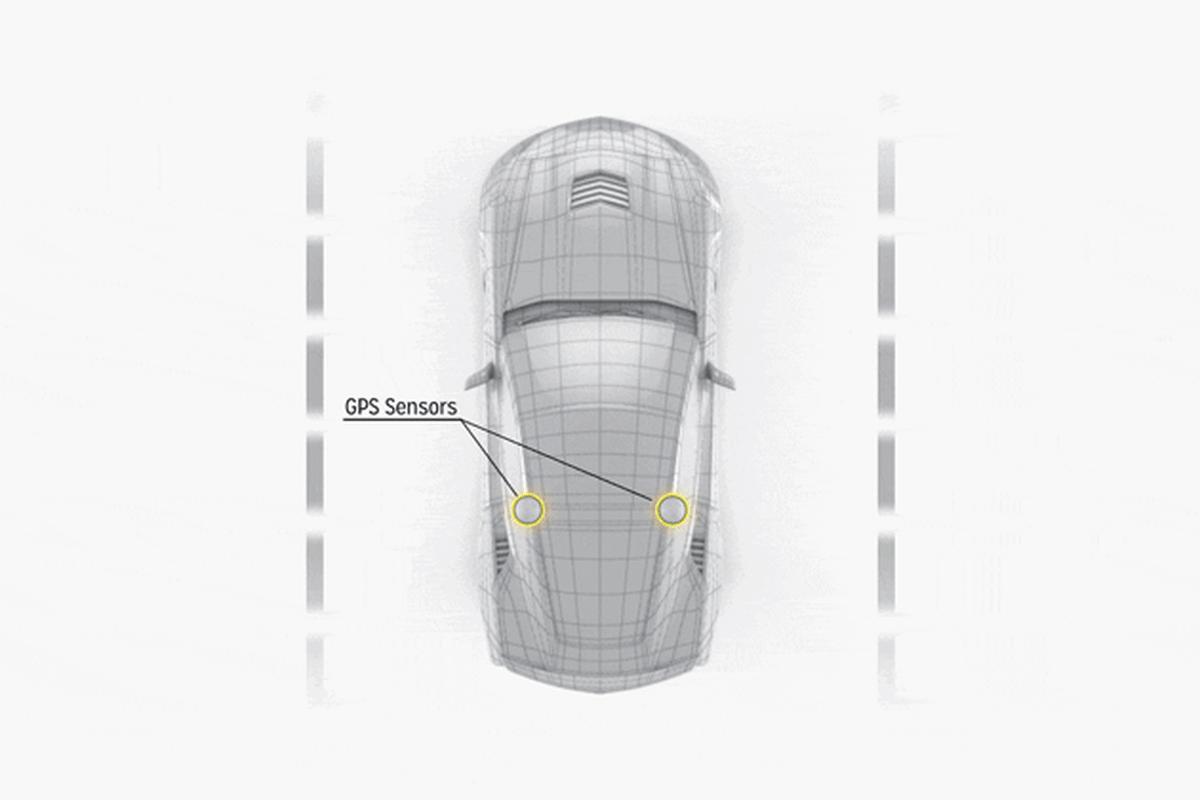 An on-board GPS creates virtual boundaries that if reached, will warn the driver and can correct course if needed. The GPS updates 100 times per second to provide the necessary level of precision for speed and location. 