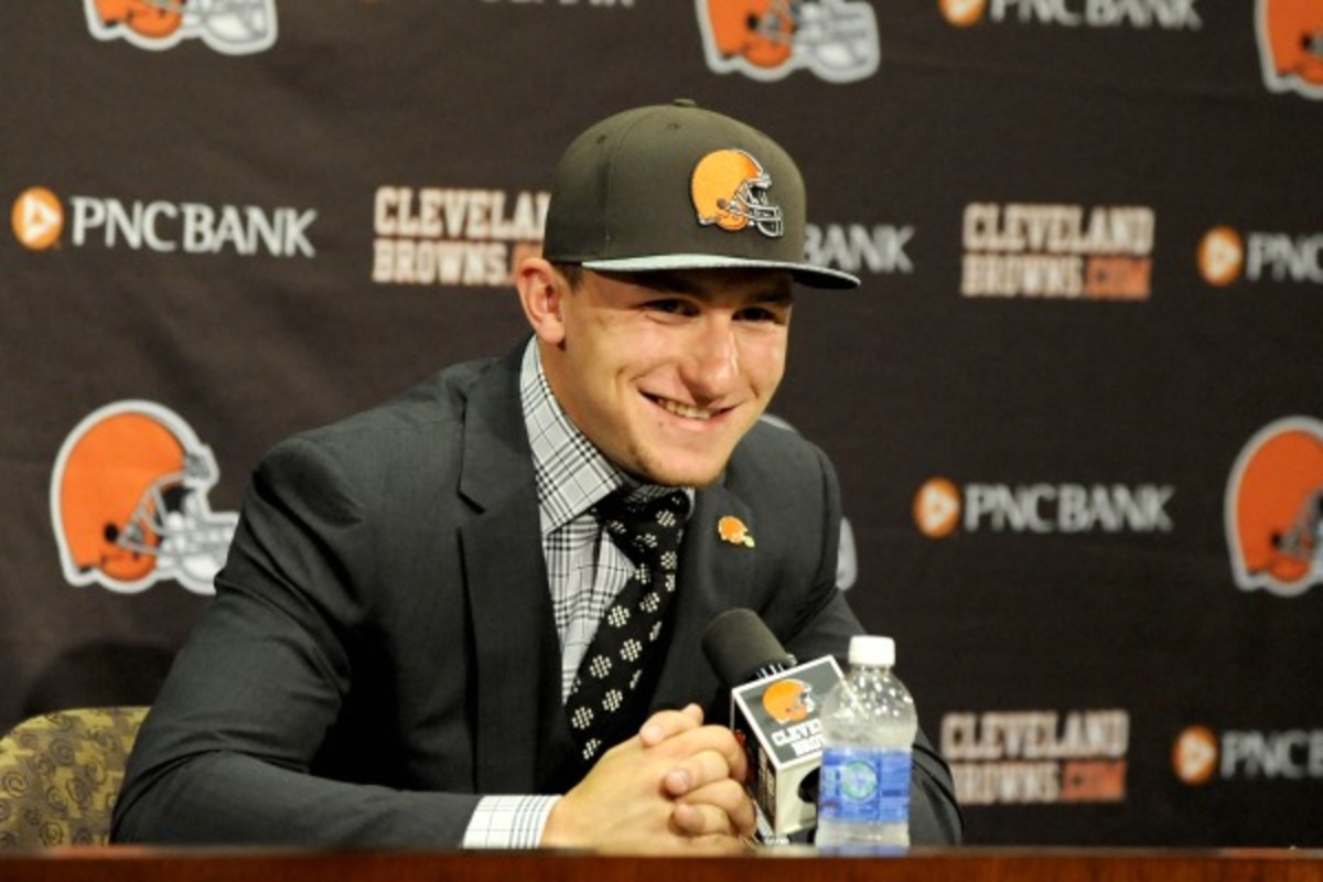 Johnny Manziel Johnny Manziel was drafted 22nd overall in the 2014 NFL Draft. (Nick Cammett/Getty Images)