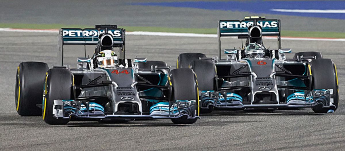 Lewis Hamilton (left) has made life more challenging for teammate Nico Rosberg (right) lately.