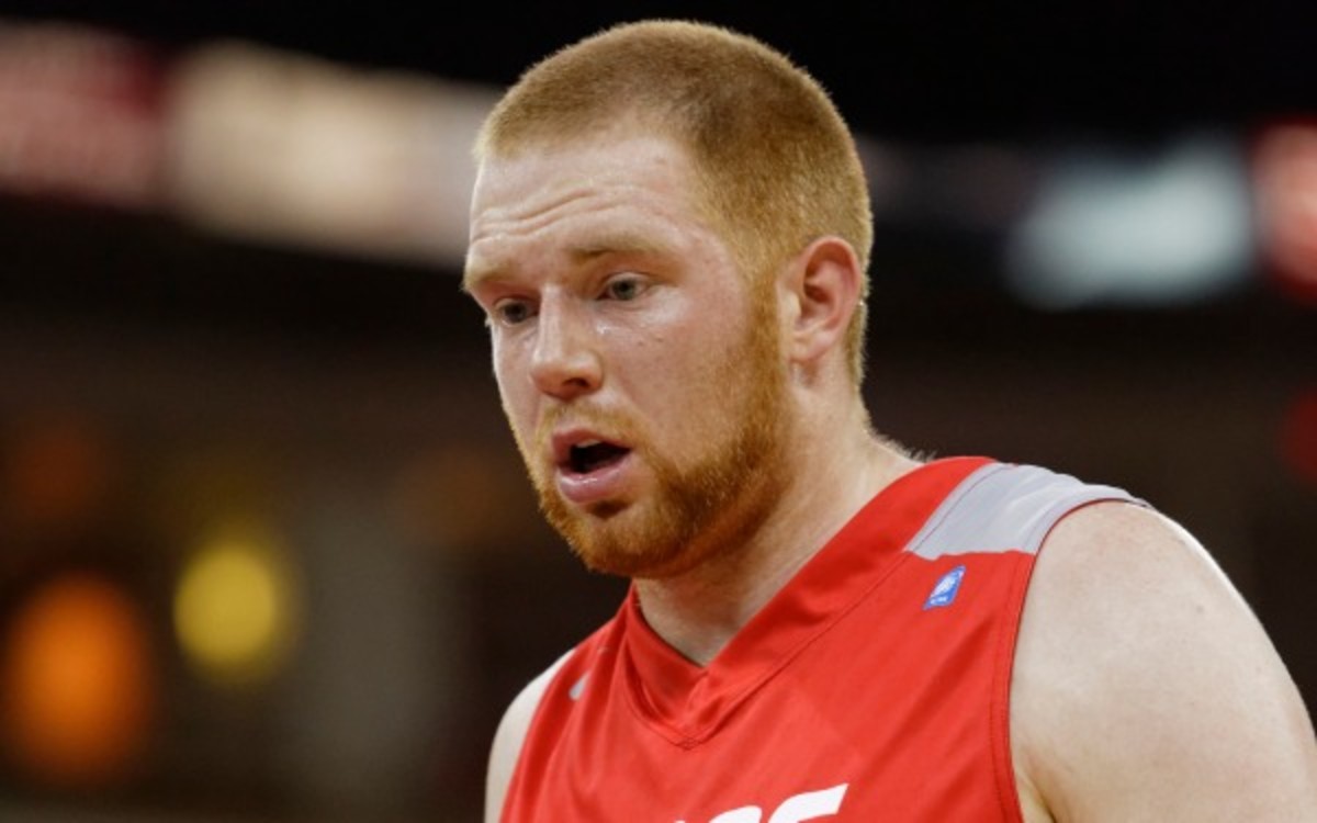 New Mexico center Alex Kirk was third on the team in scoring this  season. (Cal Sport Media via AP Images)