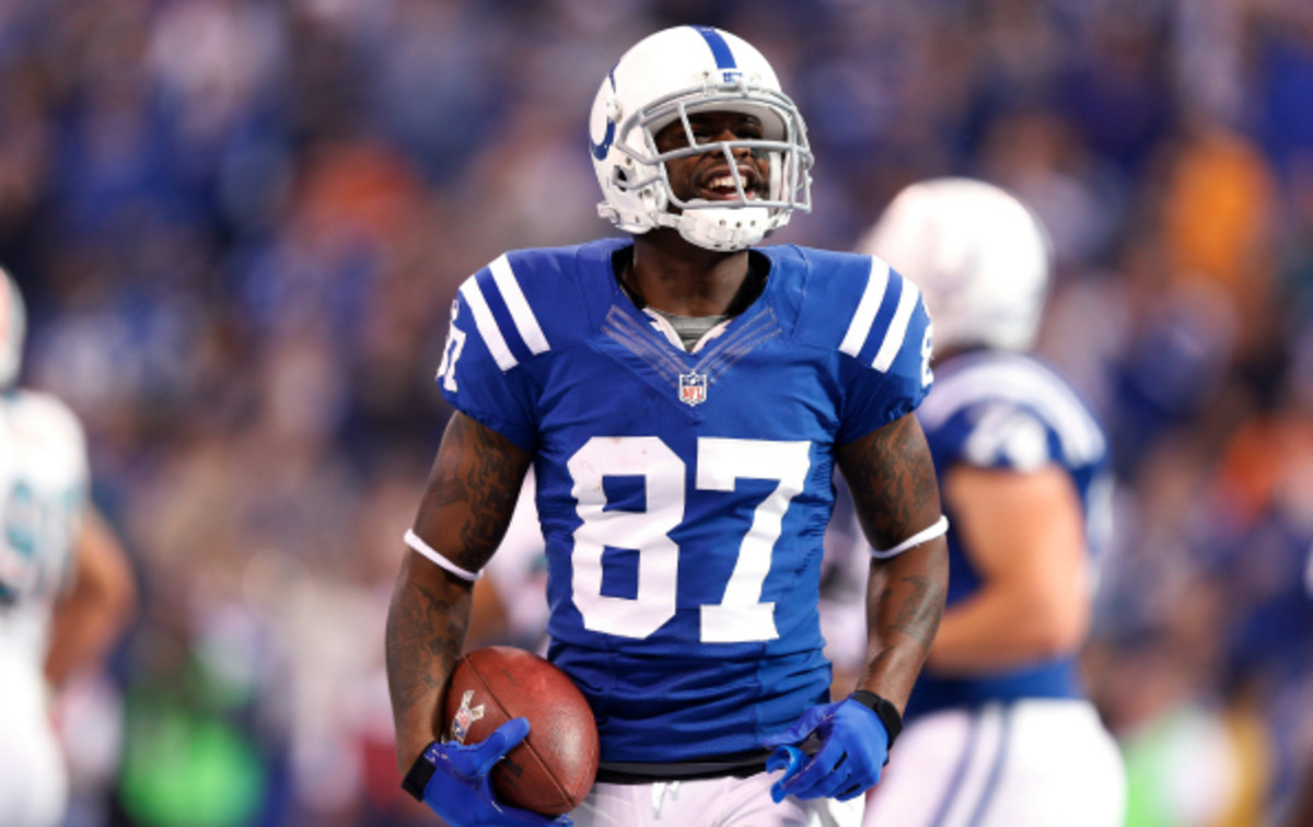 Reggie Wayne caught 38 passes in seven games last season before tearing his ACL. (Joe Robbins/Getty Images)