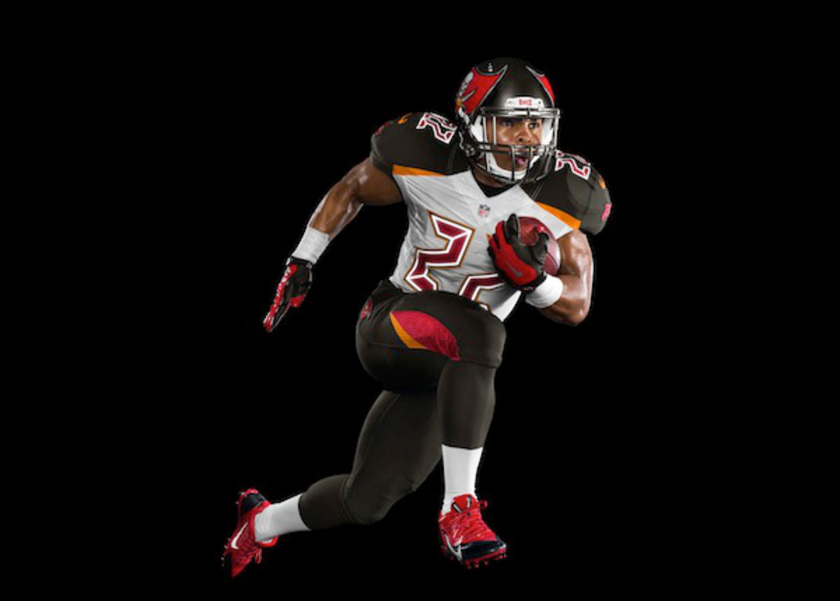 New Tampa Bay Buccaneers uniform features throwback orange, reflective chrome