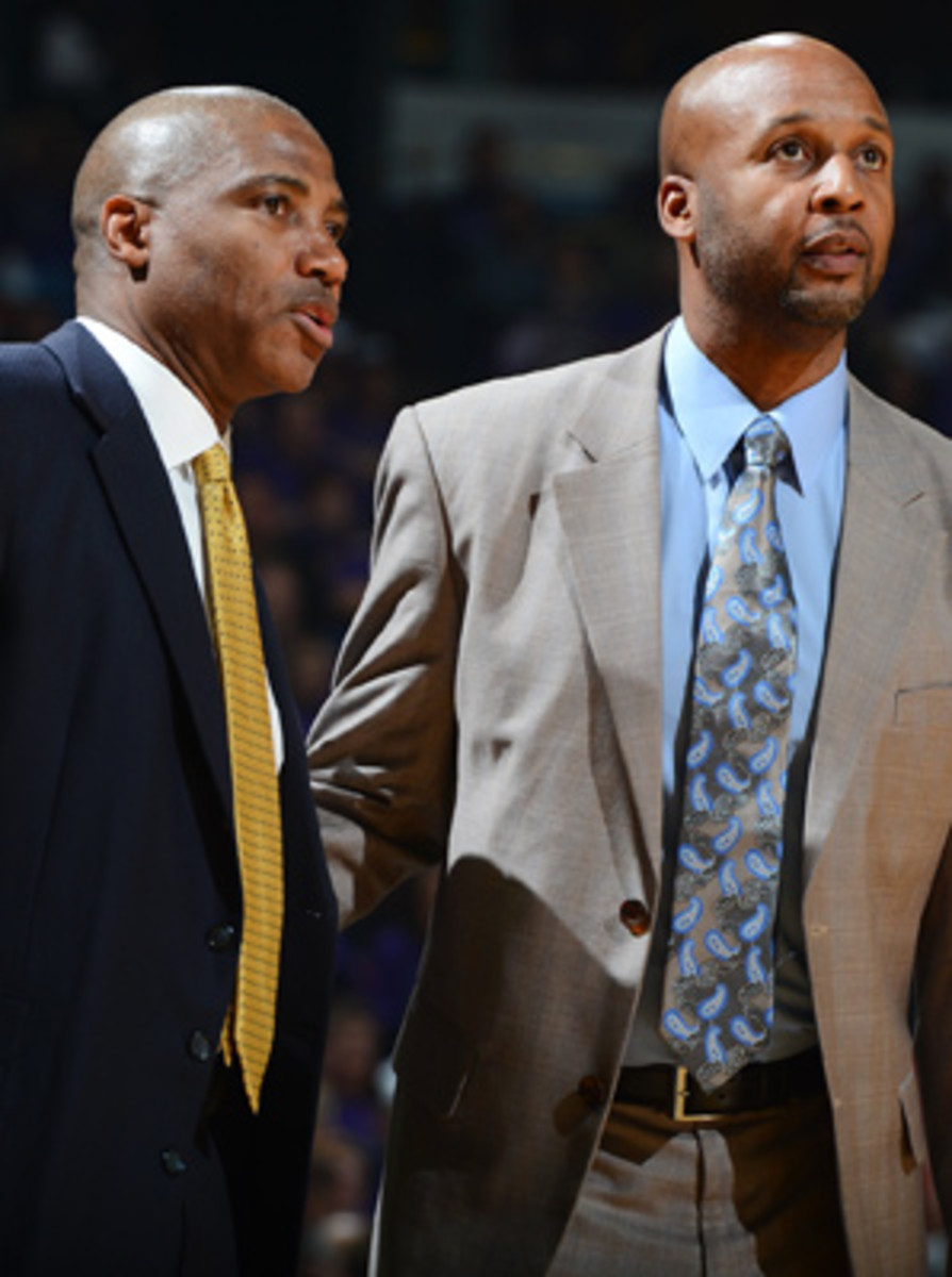 Nuggets head coach Brian Shaw (right) and assistant Lester Conner both blazed trails for other Oakland point guards to follow.