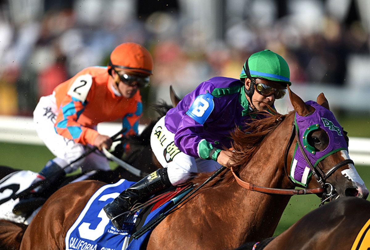 At the Preakness, California Chrome followed a familiar gameplan, breaking late to win.