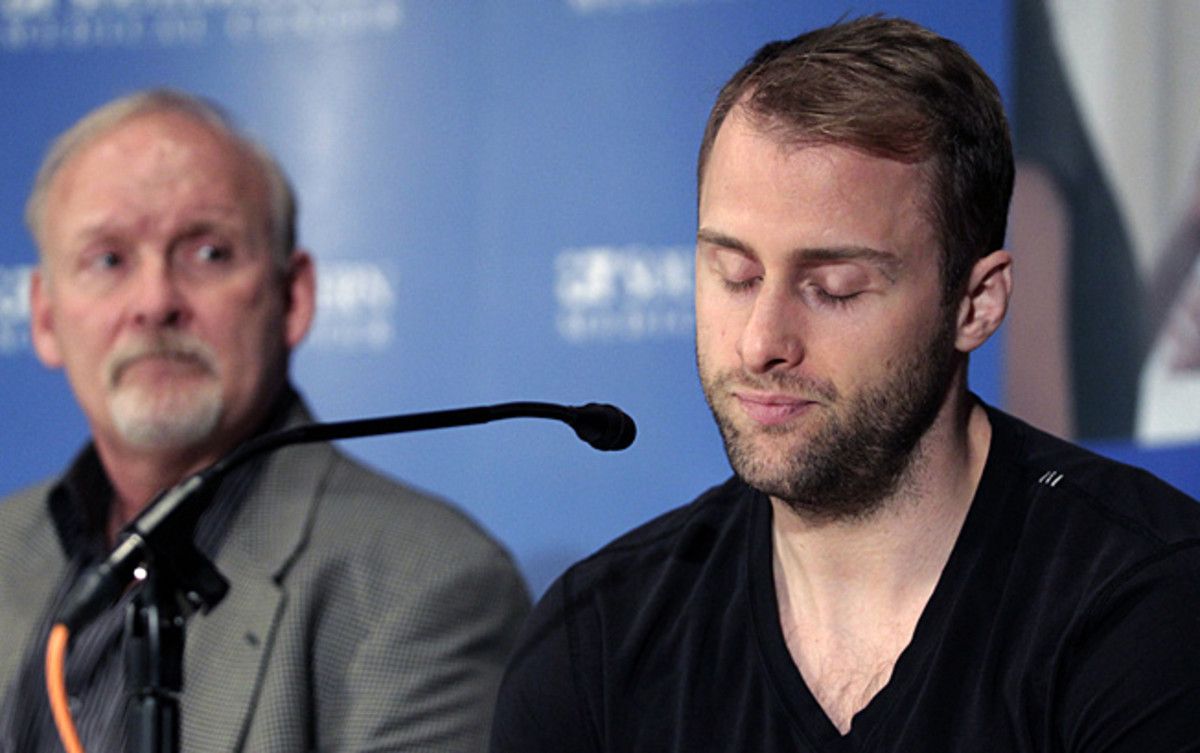 At his press conference, Rich Peverley thanked his team for its support and life-saving help.