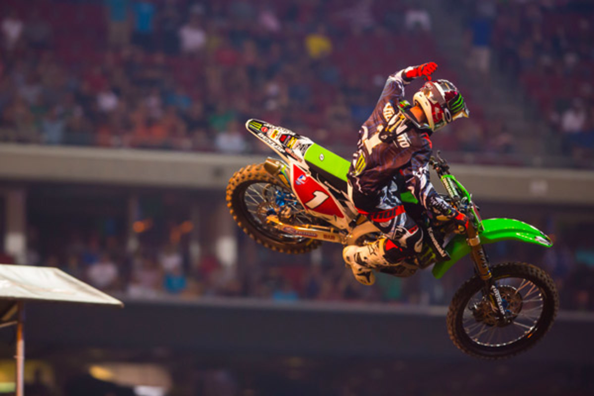 The 25-year-old Supercross champion has been competing in both AMA Supercross and Motocross since 2006 and has compiled 71 total wins. 