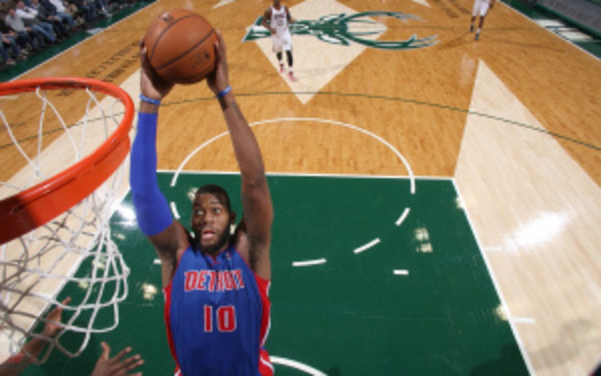 In a conference call with the media on Thursday, Team USA coach Mike Krzyzewski singled out Pistons center Greg Monroe as someone who could be added to the roster even though he's not in the initial pool for consideration. (Gary Dineen/Getty Images)