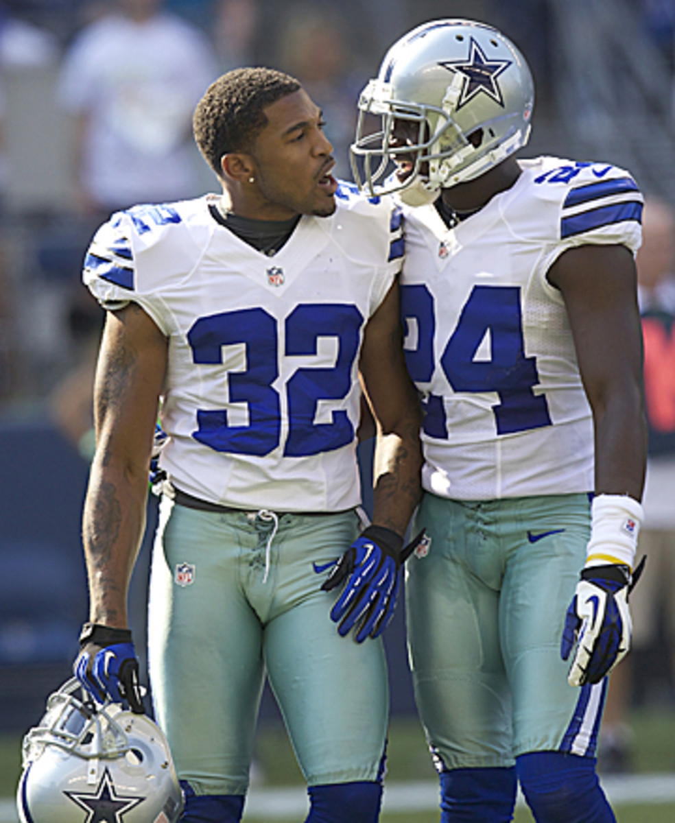 With Orlando Scandrick (32) suspended for the first two games, Morris Claiborne will have to step up. (Stephen Brashear/Getty Images)