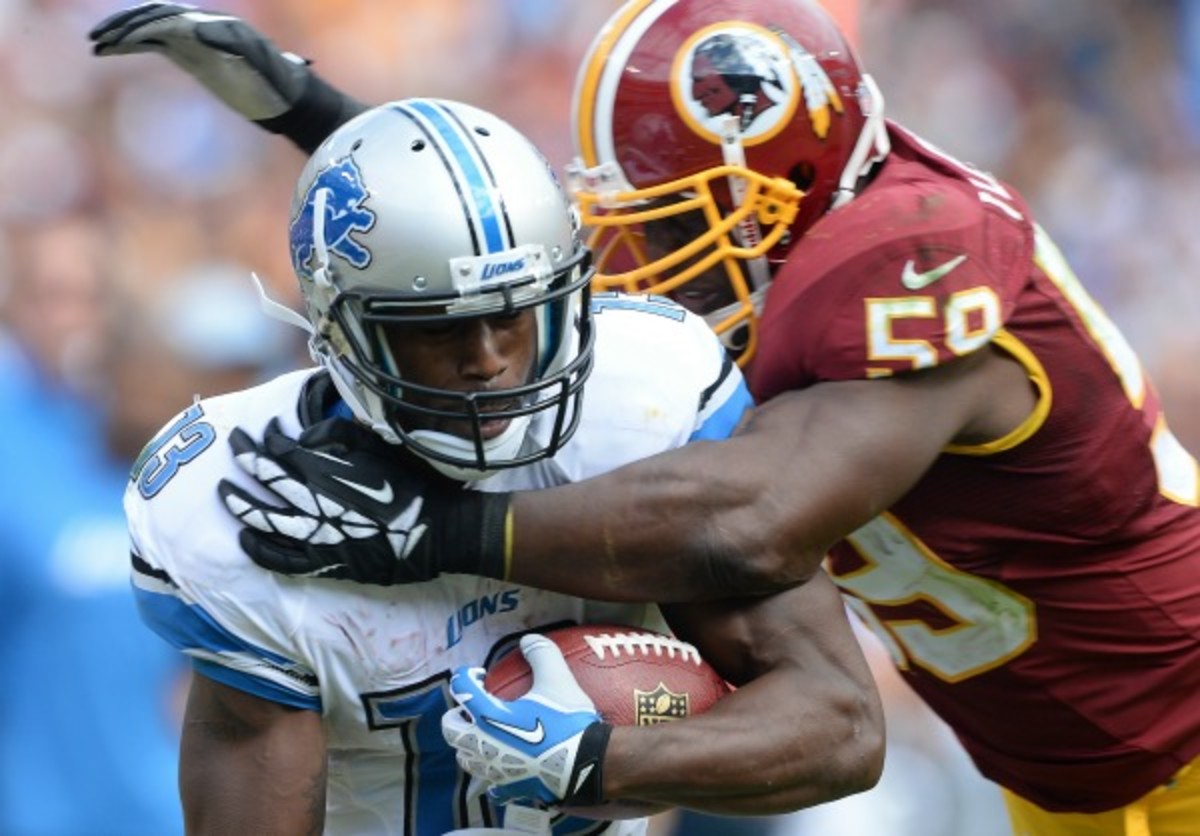 Nate Burleson reportedly broke his arm in a car accident. (Getty Images)