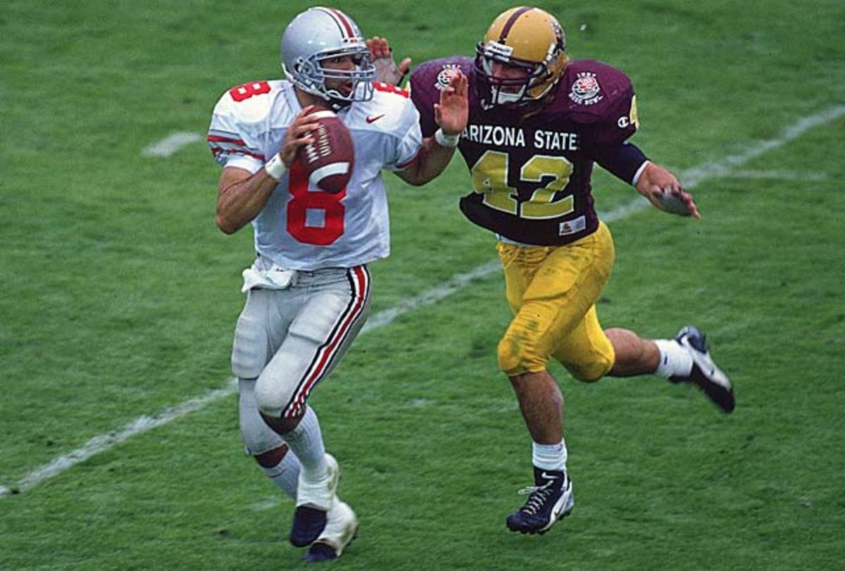 PHOTO: Pat Tillman portrait at the end of Arizona State's tunnel