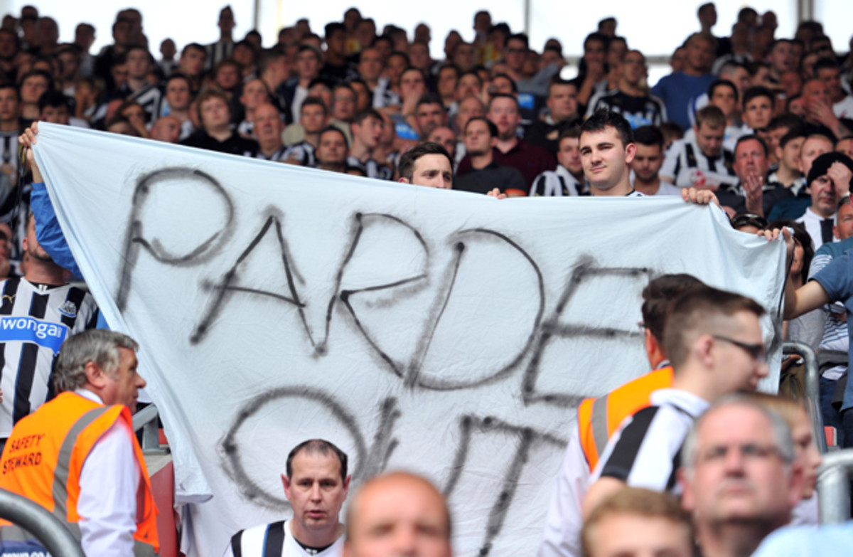Newcastle fans have had just about enough of the current regime.