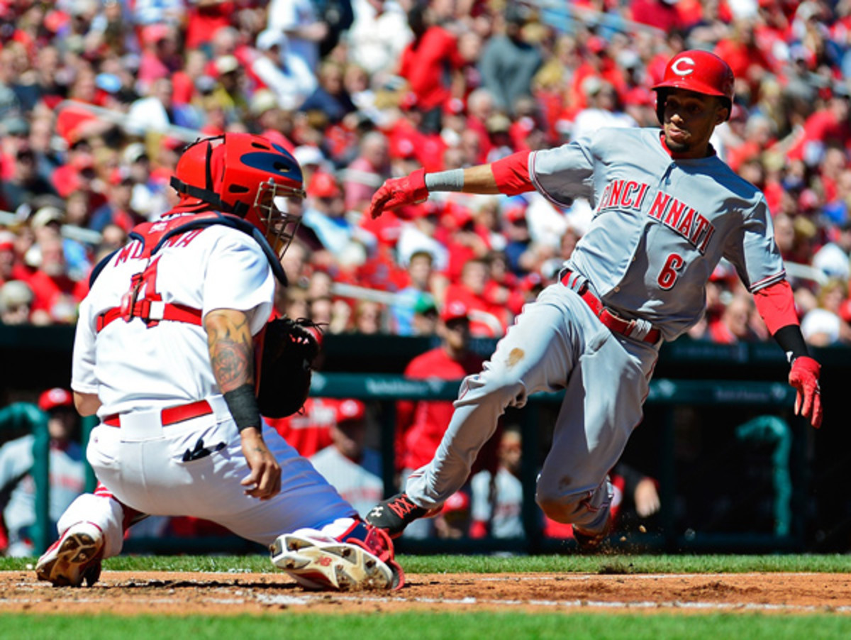 Billy Hamilton picked up three hits TK (Jeff Curry/Getty Images)