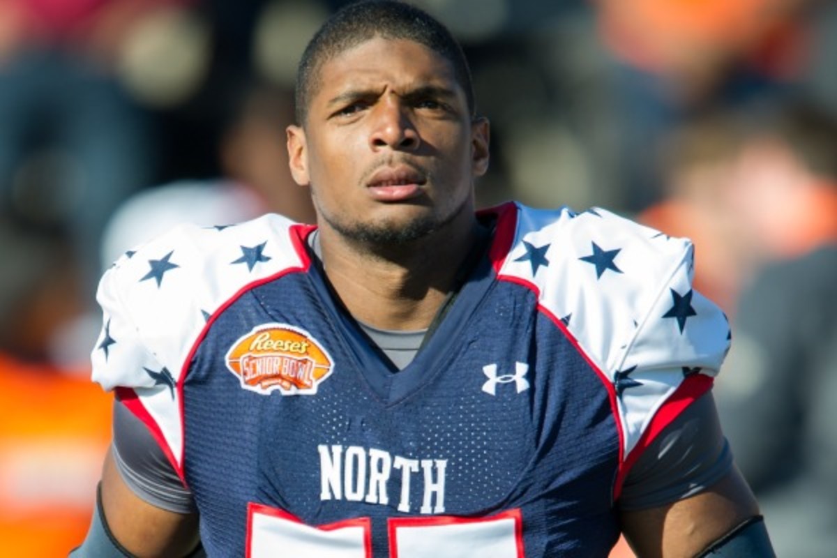 Michael Sam Senior Bowl (Michael Chang/Getty Images)