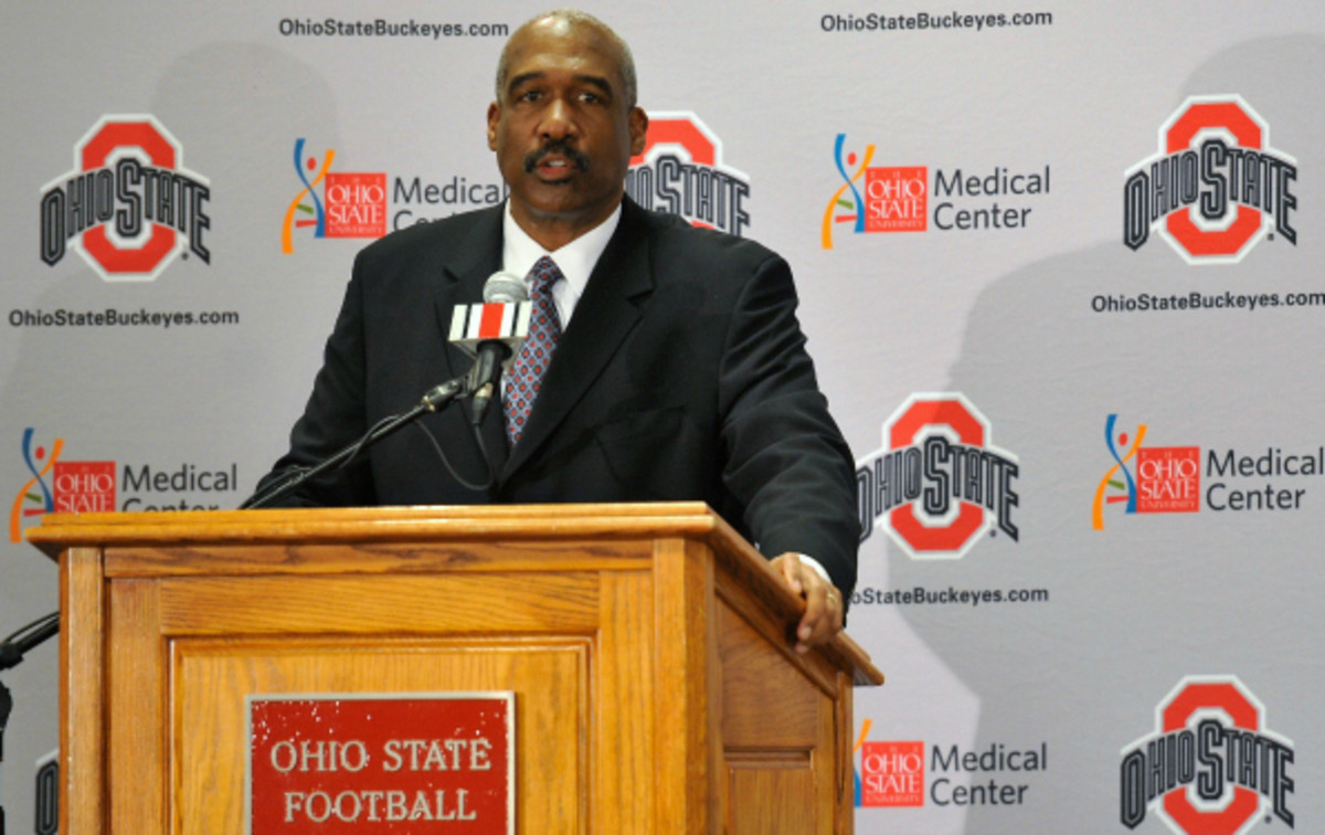 Gene Smith new contract runs through 2020, and the title of vice president at Ohio State. (Jamie Sabau/Getty Images)