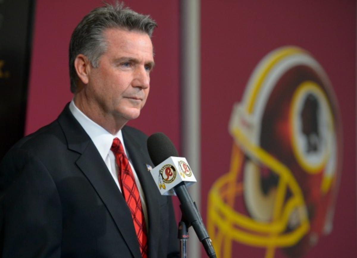 Redskins GM Bruce Allen is heading the search fora  new head coach. (Washington Post/Getty Images)