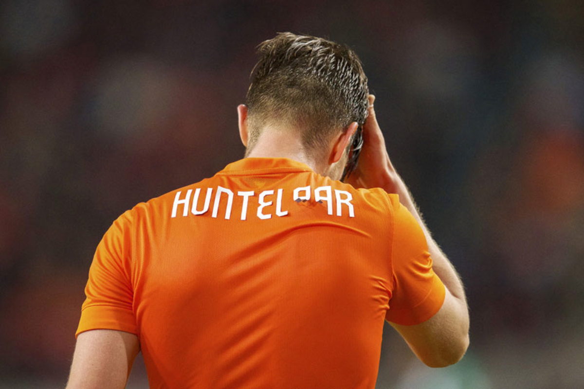 Dutch striker Klaas-Jan Huntelaar missed an easy goal, had ...