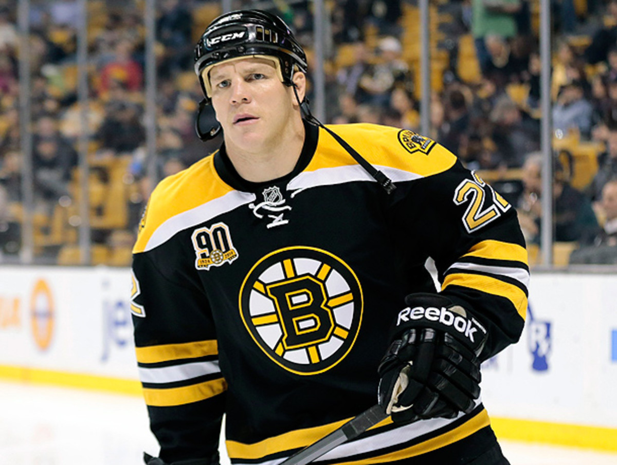 Shawn Thornton's bruising style of play helped define the Bruins over the past seven seasons. (Fred Kfoury/Icon SMI)