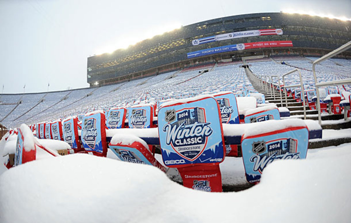 Michigan Stadium is ready for the 2014 NHL Winter Classic