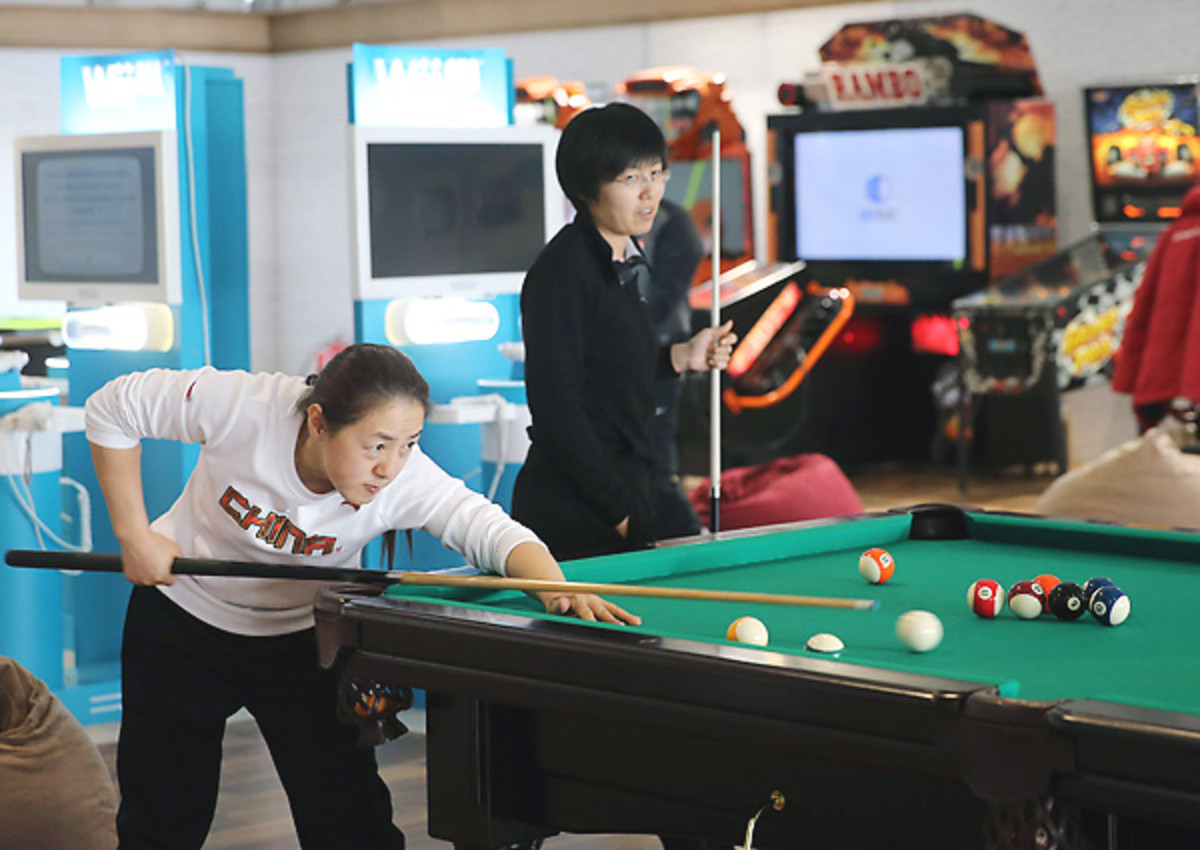 Athletes have access to a game room with a pool table and Nintendo Wii games among other activities.