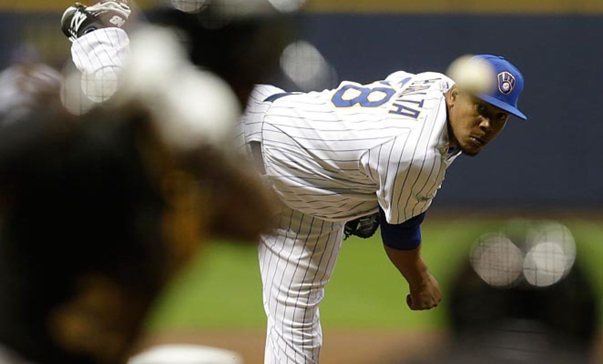 Wily Peralta's strong start makes him a good candidate to pick up in fantasy leagues.