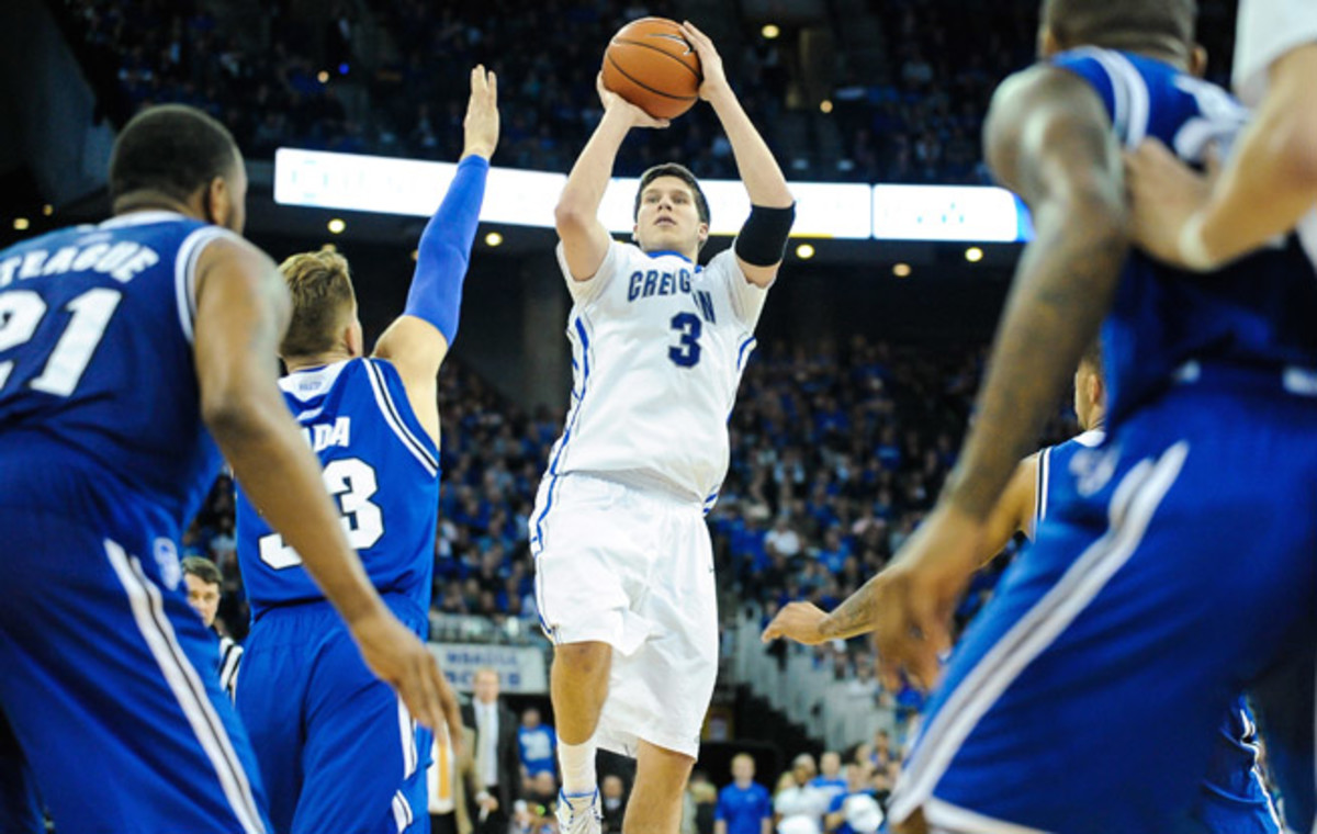 Doug McDermott's (center) shooting alone makes him an attractive option in the upcoming NBA draft.