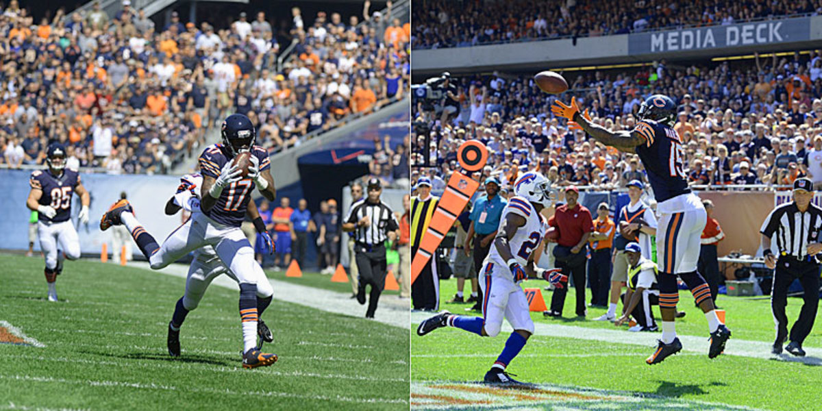 Bears receivers (David E. Klutho/Sports Illustrated/The MMQB)